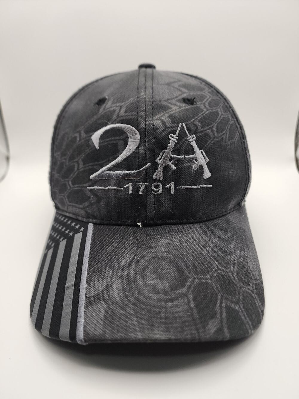 Kryptek Camo 2A 1791 2nd Amendment Strapback Adjustable Hat Cap Hunting USA